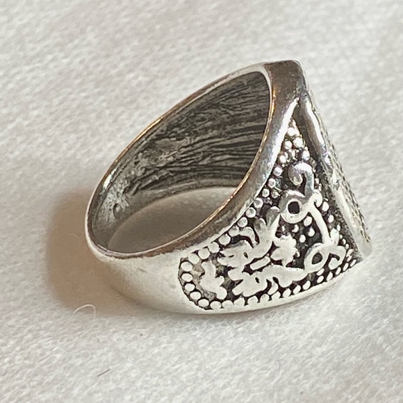 Vintage Handmade SilverPlated Ring! 9 1/2 - Picture 3 of 9